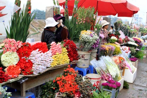 Уникальность ханойских рынков новогодних цветов - ảnh 2